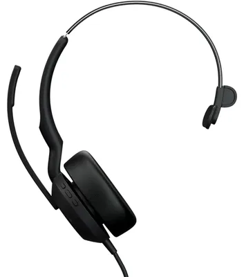 Image de Jabra Evolve2 50 Casque Avec fil Arceau Bureau/Centre d'appels USB Type-C / USB Type-A Bluetooth Noir