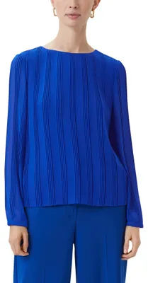 Produktbild von Comma Chiffonbluse mit Plisseefalten