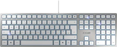 Produktbild von KC 6000 SLIM (silber, UK-Layout, Cherry SX-Scherentechnologie)