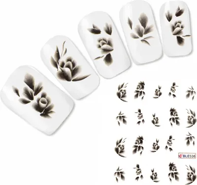Produktbild von Tattoo Nail Art Flower Aufkleber Blume Nagel Sticker Neu!