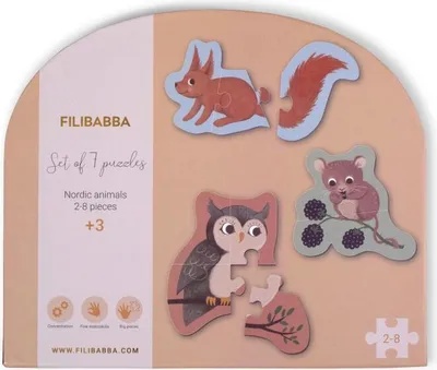Produktbild von Filibabba FI-02178, 7 Stück(e), Tiere, 3 Jahr(e)