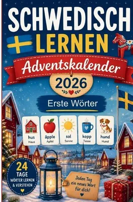 Zdjęcie produktu dla Schwedisch lernen Adventskalender 2026 - Erste Wörter
