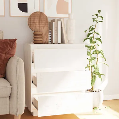 Obrázek produktu pro vidaXL Příborník bílý 60x34x75 cm Borovicový masiv