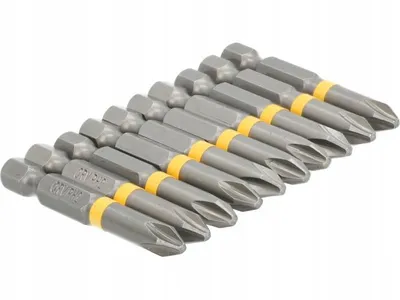 Produktbild von Kreuzschlitzschraubendreher-Bits PH2 x 50 mm, 10er-Set