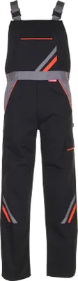 Produktbild von Planam Latzhose Visline, Gr. 58 schwarz/orange/zink