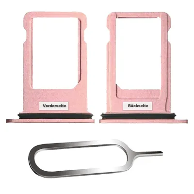 Produktbild von iPHONE 7 PLUS SIM KARTEN HALTER ADAPTER FACH STECKER TRAY SLOT CARD NADEL ROSEGOLD