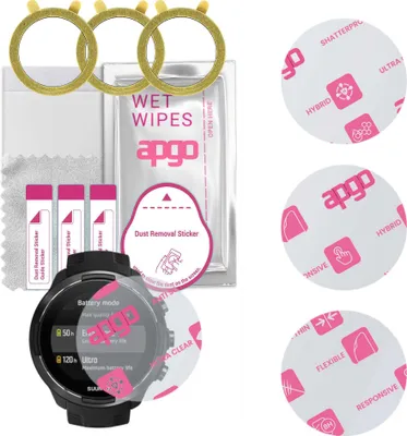Produktbild von apgo 3 Stück Schutzglas, klar, kompatibel mit Suunto 9 Baro Smartwatch, Hybrid 8H, Ersatz für Hartglas, Displayschutzglas, Bildschirmschutz, Displayschutz, kratzfest