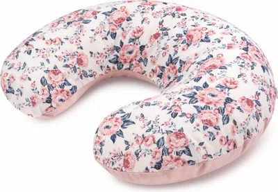 Produktbild von Roses & Smokey Pink Soft Velvet Stillkissen mit abnehmbarem Bezug