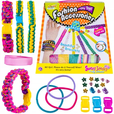 Produktbild von DK Kreativ-Set Schmuckherstellung Bunte Paracord-Armbänder DIY