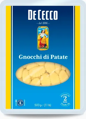 A package of De Cecco Gnocchi di Patate.
