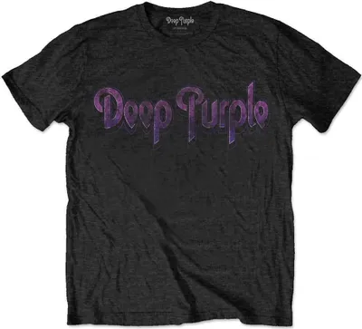 Obrázek produktu pro Deep Purple Vintage Logo Black L Tričko
