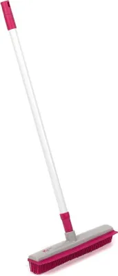 Image de Aspirateur-balai 2-en-1 avec brosses pour poils d'animaux et cheveux, manche télescopique de 1,2 m, brosses résistantes à l'usure, aspirateur portable pour l'intérieur et l'extérieur