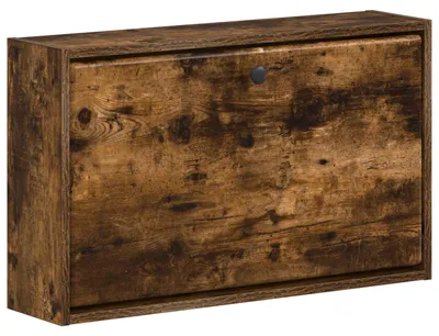 Immagine prodotto di Armadietto a muro per scarpe, modello BREDA, dimensioni 71 x 17 x 43 cm, realizzato in materiale composito di legno