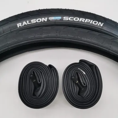 Produktbild von 2x Ralson Reifen R-4142 | 26 Zoll | 26x1.75 | 47-559 | + AV-Schlauch Fahrradreifen Decke Mantel Trekking Citybike Autoventil Schrader Schläuche