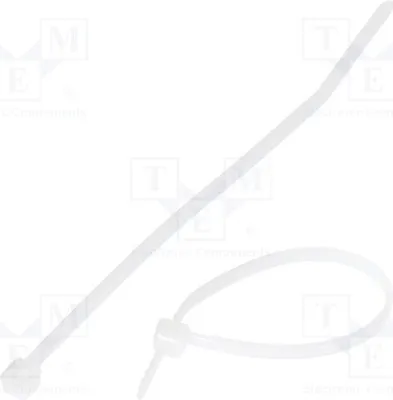 Produktbild von 100x Kabelbinder 80N L: 99mm W: 2,5mm natürlich Ømax: 22mm PLT1M-C Kabelbinder