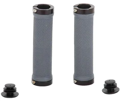 Produktbild von Ergonomische Fahrradgriffe für Lenker mit 22,2 mm Durchmesser (Grau/Schwarz)