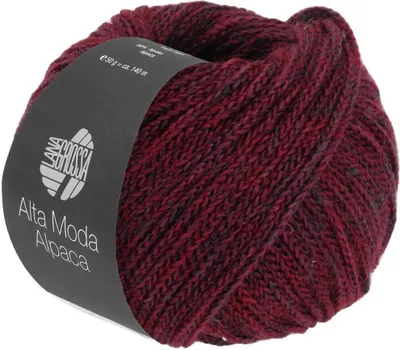 Produktbild von Lana Grossa ALTA MODA ALPACA 50 g edles Garn aus hauchfeinem Baby-Alpaca 140 m Farbe 094 - Burgund
