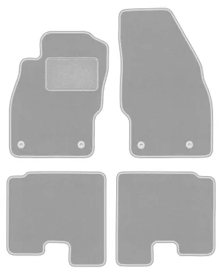 Produktbild von Fußmatten Automatten Velours Grau für Opel Adam 2012- Set 4-tlg