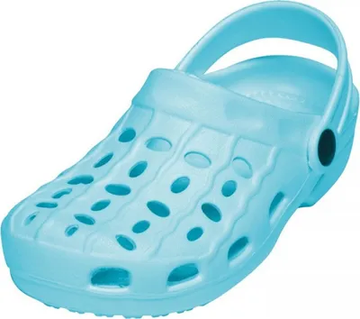 Produktbild von PLAYSHOES 171727, Clogs, Uni, Kind, Cyan, Einfarbig, 32\33