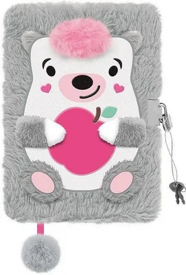 Obrázok produktu pre Plyšový denník "PREMIUM Lovely Hedgehog", DIN A 5, 96 strán