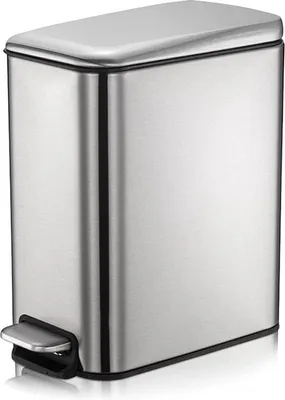 Obrázok produktu pre Nerezový odpadkový kôš s pedálom, 5 l, s vekom