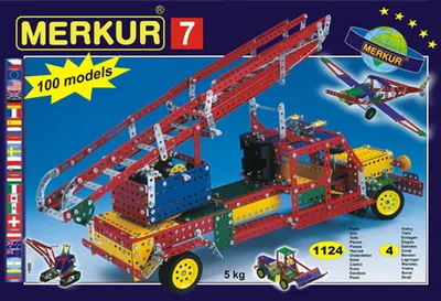 Produktbild von Bausatz Merkur 7, 1335 Teile, 100 Modelle