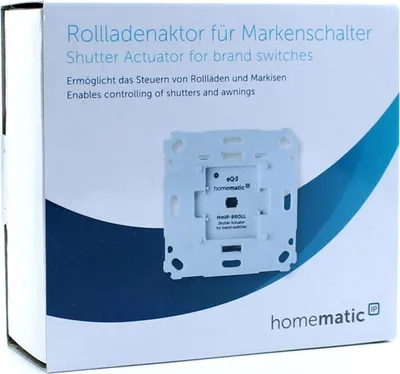 Obrázok produktu pre Homematic IP HmIP-BROLL, Vysielač, Biela, 220 m, IP20, 0,2 W, 230 V