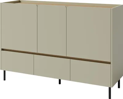 Produktbild von Kommode 150X105X40 Cm Luca Lc7 Sideboard 3 Schubladen 3 Türen Eukalyptus/Baltic Eiche