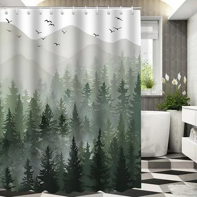 Obrázok produktu pre Sprchová záves s prírodným vzorom 240 x 200 cm
