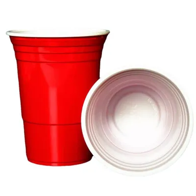 Produktbild von Party-Favorit,100er-Pack Becher (450 ml) inklusive 12 Beer-Pong-Bällen – perfekt für Hochzeiten und Feiern