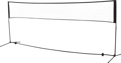 Produktbild von Badmintonnetz – Faltbares Volleyball- und Badmintonnetz, 2-fach höhenverstellbar, mit Transporttasche, für Garten, Park und Outdoor, Maße: 94/158 cm.