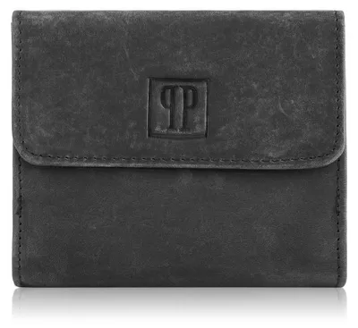 Produktbild von Kleines schwarzes RFID Portemonnaie aus Leder Paolo Peruzzi T-11-BL