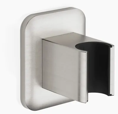 Produktbild von Dornb Brausehalter Rosette 60x78mm platin matt