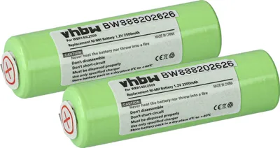 Produktbild von vhbw 2x Akku Ersatz für Panasonic WER140L2509 für Haarschneidemaschine (2500 mAh, 1,2 V, NiMH)