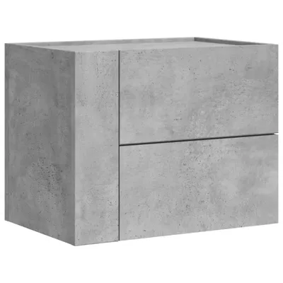 Zdjęcie produktu dla Wisząca szafka nocna, szarość betonu, 45x30x35 cm