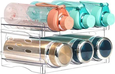 Produktbild von Famanu Flaschenhalter Stapelbar - Set mit 2 Haltern