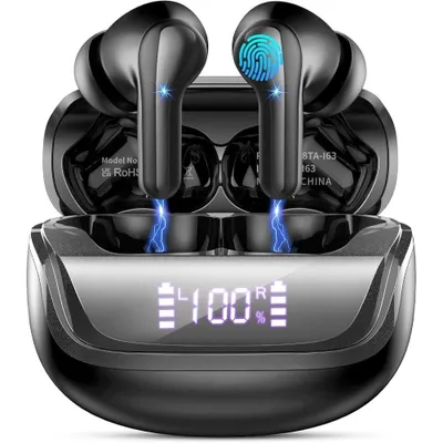 Produktbild von In Ear Kopfhörer Bluetooth Kopfhörer 5.4 wireless kopfhörer HiFi Stereo mit ENC Noise Cancelling Mic 45 Std Spielzeit LED-Anzeige Noise Cancelling Mic