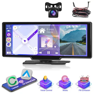 Zdjęcie produktu dla Radio samochodowe z ekranem dotykowym - Radio multimedialne - Radio z CarPlay - Radio z Android Auto - Przenośne radio samochodowe