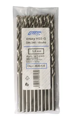 Produktbild von HSS-G Spiralbohrer DIN 340 (lang), geschliffen, Größen:Ø 11 / Arbeitslänge = 128