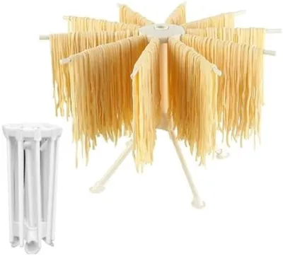 Produktbild von PromoHome® Klappbares Pasta-Trockengestell – 10 Stäbe Nudelständer für hausgemachte frische Pasta, Spaghetti-Trockner