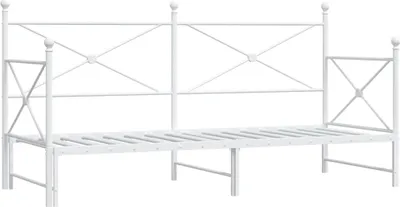 Immagine prodotto di Divano Letto Estraibile senza Materasso Bianco 90x200cm Acciaio