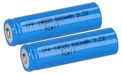 Immagine prodotto di 2x XCell IFR 14500 AA Batteria solare LiFePO4 3,2V 600mAh