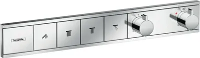 Obrázok produktu pre Termostat RainSelect f termostat pod omietku 4 spotrebiče chróm chrómovaná povrchová úprava pod omietku sada 4 spotrebiče
