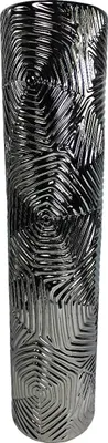 Produktbild von Dekovase Schöne Deko-Vase Keramik Silber Blumenvase edel 50x12cm Wohnzimmer