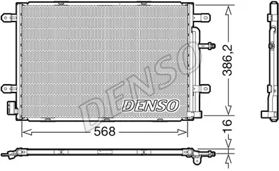 Produktbild von DENSO DCN02039 Kondensator Klimaanlage Klimakondensator für AUDI A4 Avant (8K5, B8)
