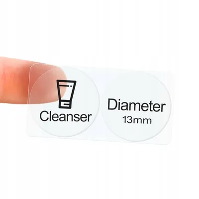 Produktbild von NIIMBOT Etiketten Aufkleber 13mm RUND TRANSPARENT 220Stk D110/D11/D101