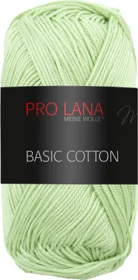 Produktbild von Pro Lana BASIC Baumwolle Baumwollgarn 50 g ideal für Kleidung, Spielzeug, Accessoires 125 m Farbe 079 - mint