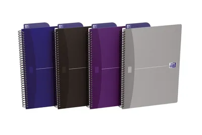 Produktbild von Oxford 400090614, Einfarbig, Violett, Silber, Blau, Schwarz, B5, Matt, 90 g/m², Universal
