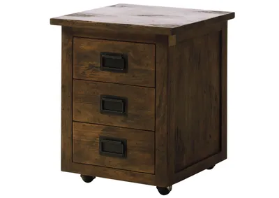 Produktbild von MASSIVMOEBEL24 Rollcontainer Mango 50x50x60 braun lackiert RAILWAY #4003