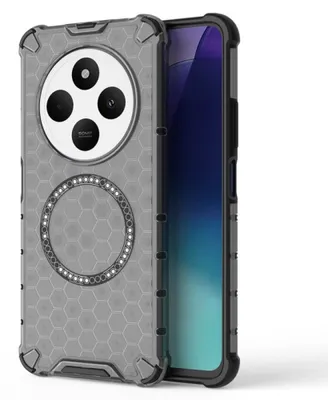 Zdjęcie produktu dla Techsuit HoneyComb MagSafe Etui na Xiaomi Redmi 14C Poco C75 - czarne